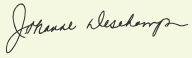 Signature Johanne Deschamps